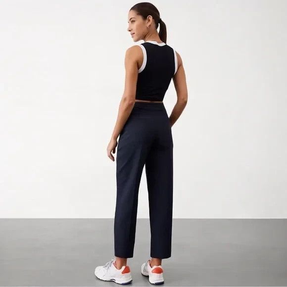 Athleta Endless High Rise Pants Travel Athletic Casual Work Black Size 10 Office - Picture 2 of 10